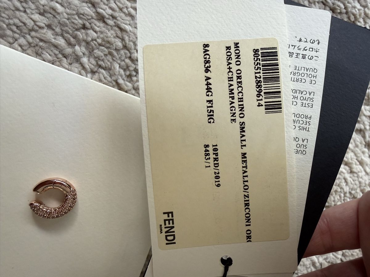 Fendi Boucles d'oreille: Fendi Earcuff – Neuf avec emballage d'origine à Basel par van_hy8f 2