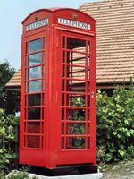 British red telephone kiosk K6