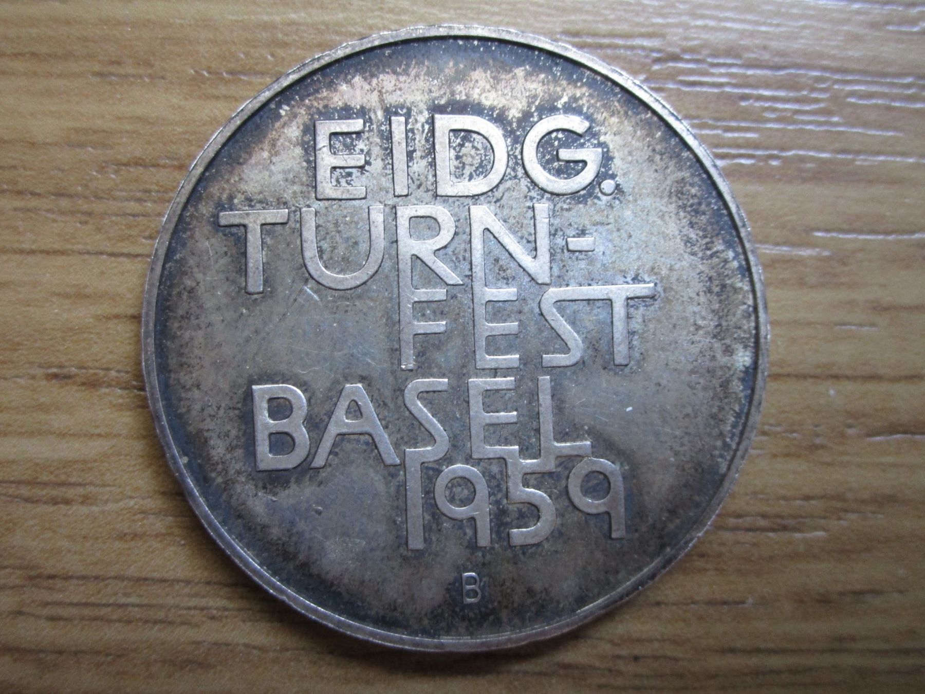 Medaglie: Silbermedaille  EIDG.TURN-FEST BASEL 1959 – Usato da Heimberg venduto da Lupo57