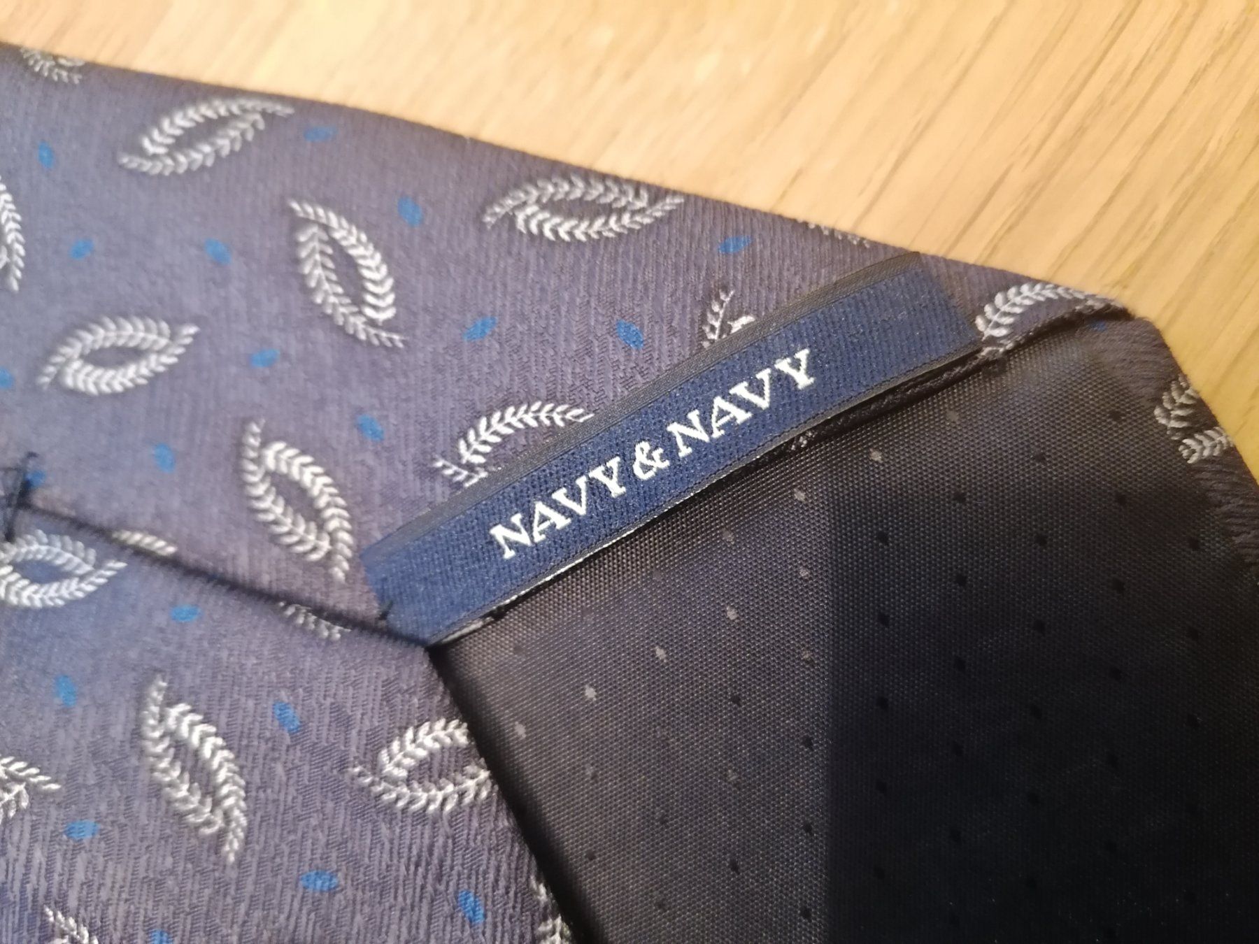 Krawatten: Navy & Navy 100% Seide Krawatte - Nr. 194 – Gebraucht aus Basel von vintagecollector 2