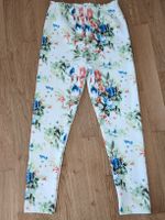 Damen Leggings weiss mit Blumenmuster Grösse S guter Zustand