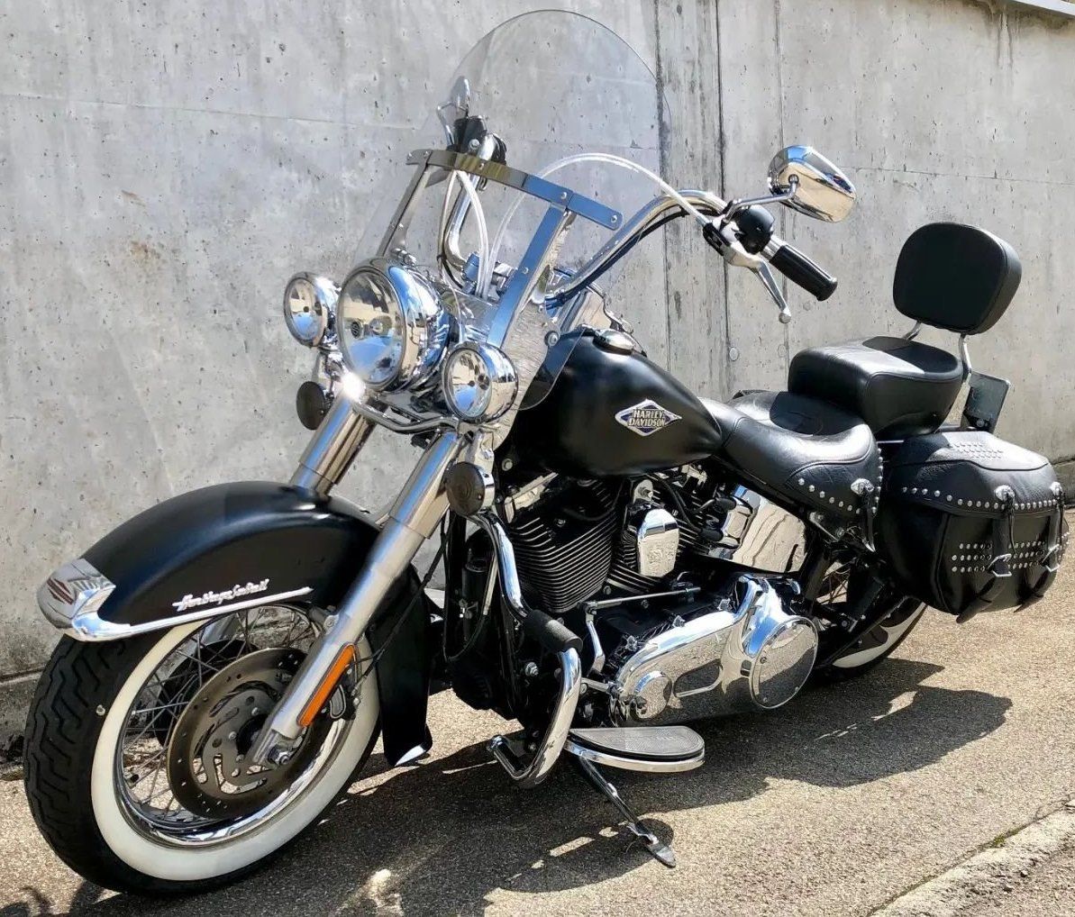 Harley-Davidson Chopper: Harley Davidson FLSTC Softail ABS + GRATIS HD Jacke & Helm – Usato da Wil SG venduto da Solpol 3