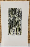 Winterwald, Original Collage, signiert Max Bohren (ID b4884)