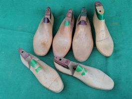 Schuhleisten aus Holz Konvolut diverse Grössen gebraucht