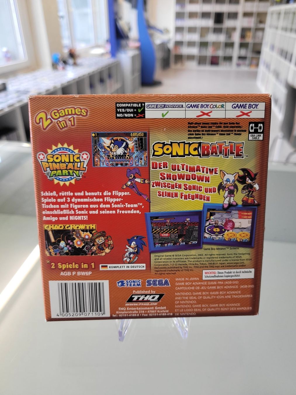 Giochi: Sonic 2 Games in 1 (GBA) – Usato da Uezwil venduto da -Retrogames- 1