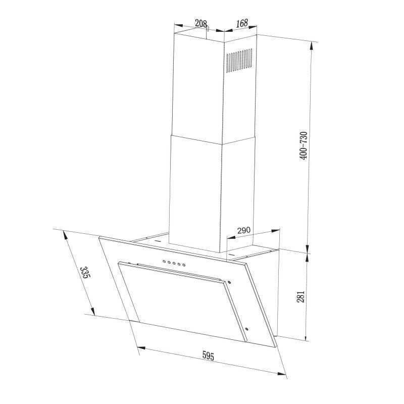 Cappe di aspirazione: 842 Dunstabzugshaube 60 cm schwarz LED – Nuovo e nell'imballaggio originale da Wallenwil venduto da toesstalvertrieb 4