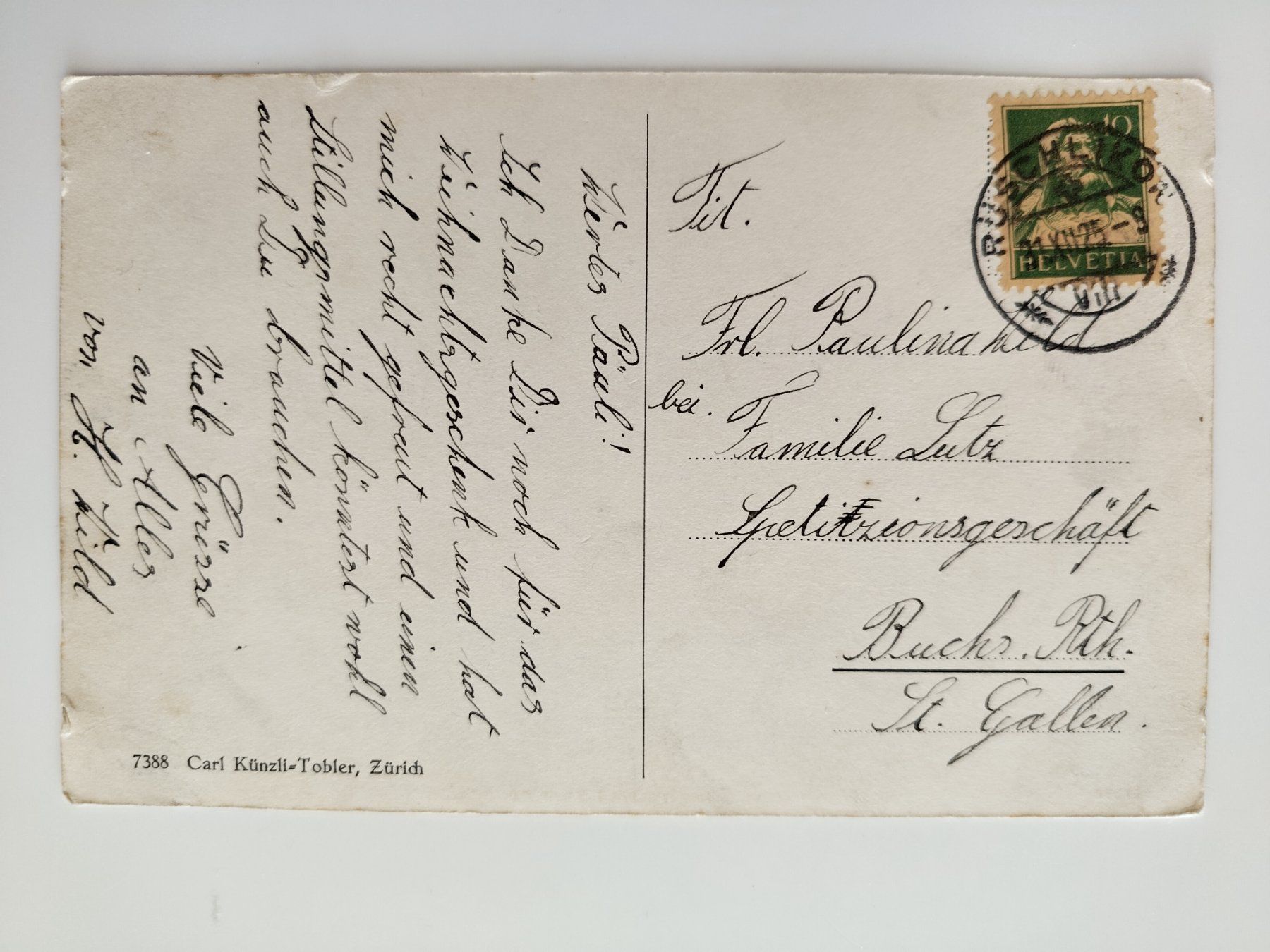 Cartes postales: Arosa, Neujahrswünsche, dat. 1925 – D'occasion à Ohmstal par Lebensfreude05 1