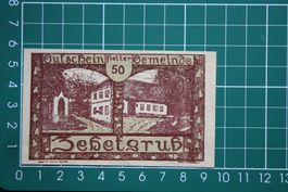 currency voucher austria zehetgrub 50 heller 1920