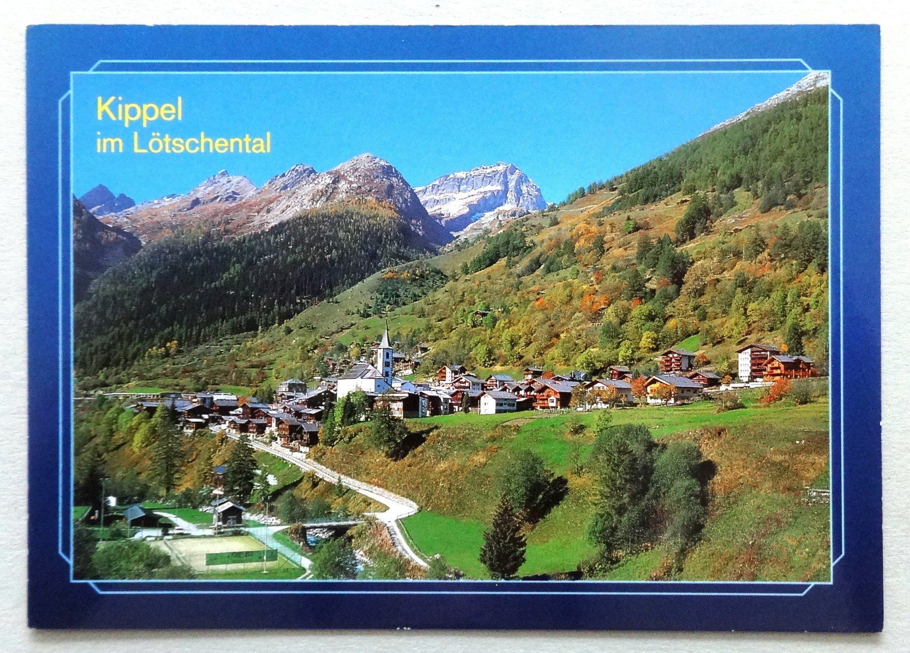 Cartoline postali: Kippel 1376 m, Lötschental – Usato da Fétigny venduto da Billy2miny