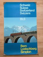 Plakat BLS Bern Lötschberg Simplon Bahn 1963