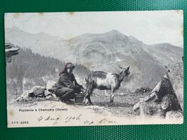 Paysanne à Champéry - 1906