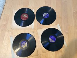 Schellackplatten 4 Stck