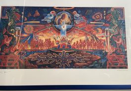 Carlos Santana Michael Rios Lithografie signiert
