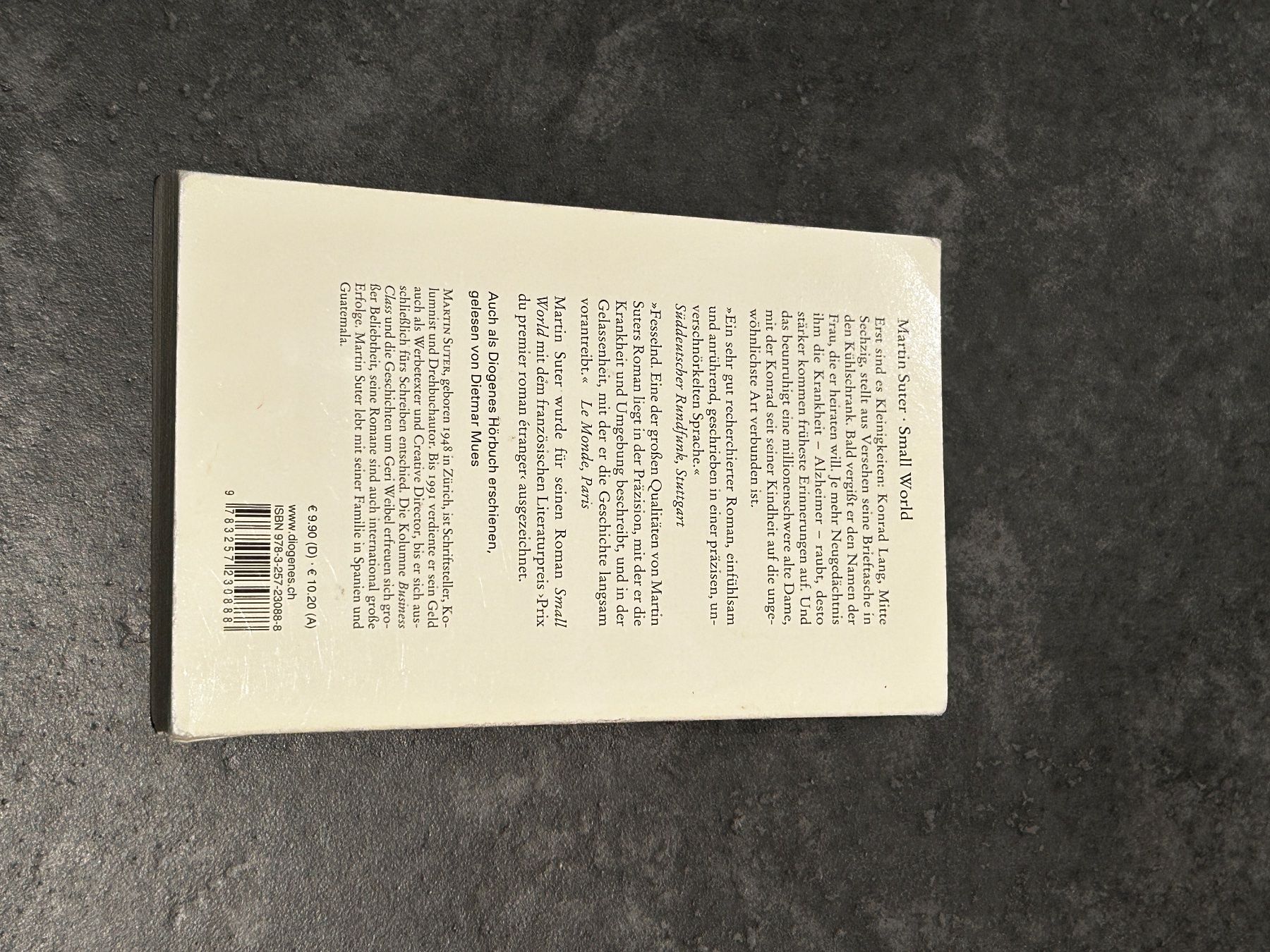 Libri: Small World - Martin Suter – Usato da Bern venduto da sar_pzh8 1
