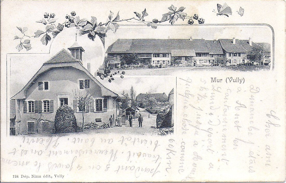 Cartoline postali: MUR ( Vully ) en 2 vues – Usato da Les Verrières venduto da Scampi0
