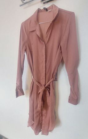 robe chemise rose