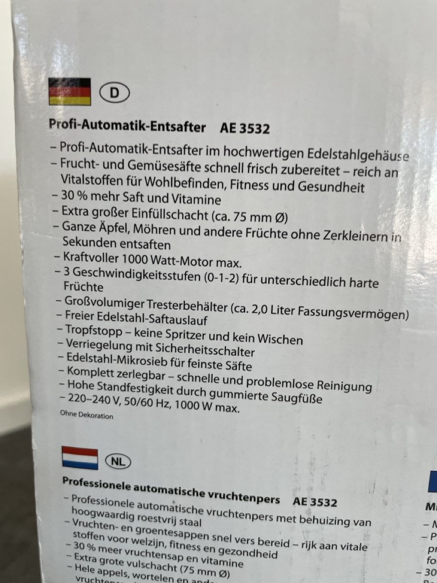 Elettrodomestici da cucina: TOP ENTSAFTER – Usato da Gränichen venduto da Kona06 2