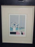 Ligud Orig.Lithographie signiert nummeriert GERAHMT