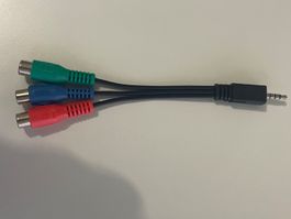 AV-Adapterkabel (3.5mm Klinke auf 3x Cinch)