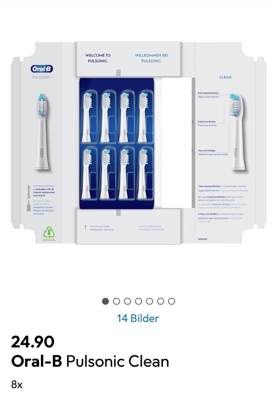 Oral B Zahnpflege: Oral B Pulsonic Clean 7 Stk. – Neu und originalverpackt aus Kloten von canela9 2