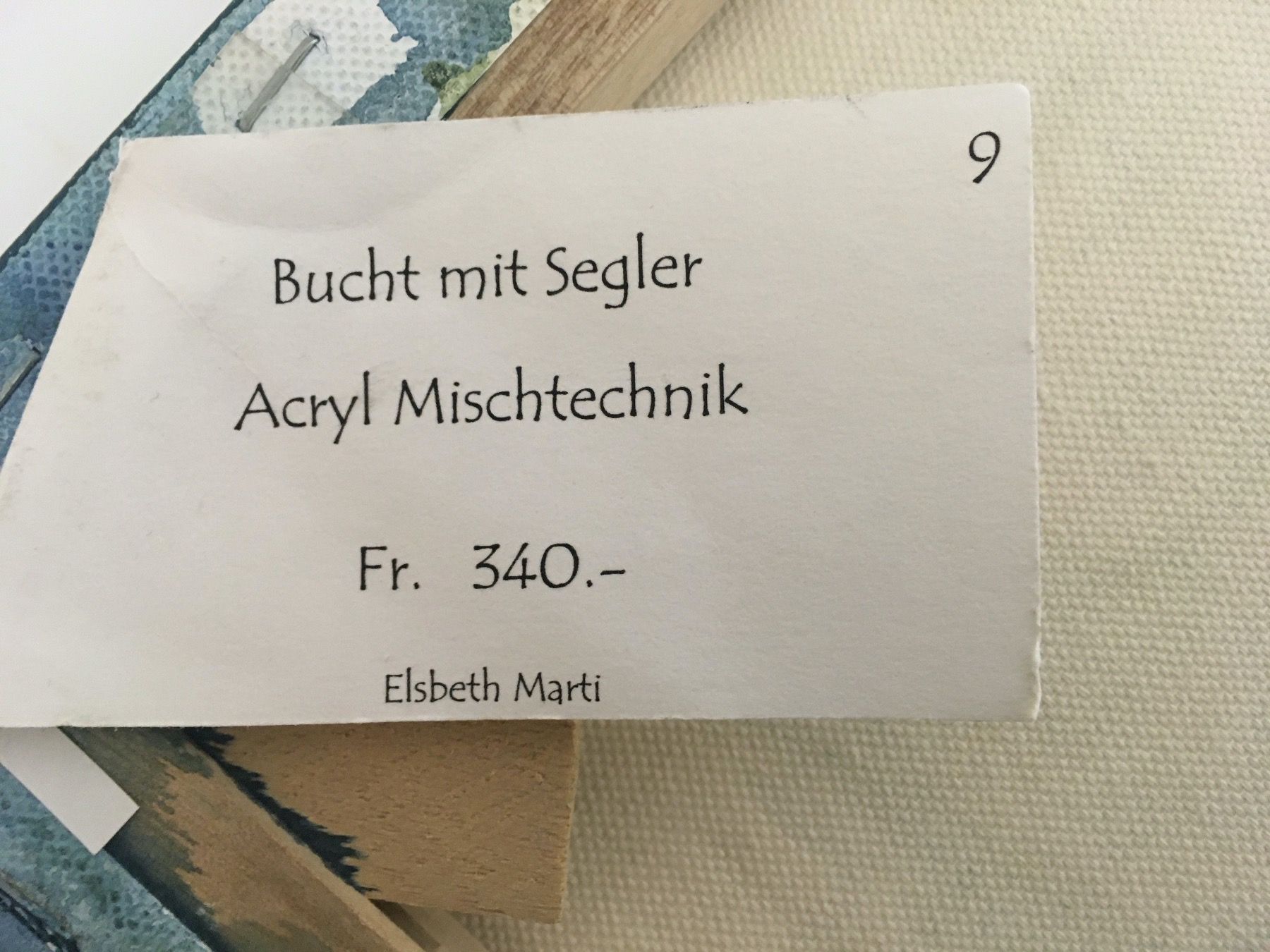 Dipinti: Boot, Meer,  Acryl Mischtechnik, Elisabeth Marti – Usato da Rheineck venduto da emma.gut 5