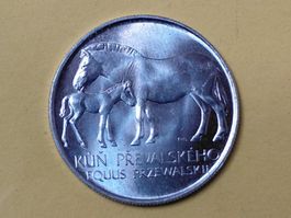 Tschechoslowakei 50 Korun "Prager Zoo" 1987 Silber Kl. Aufl.