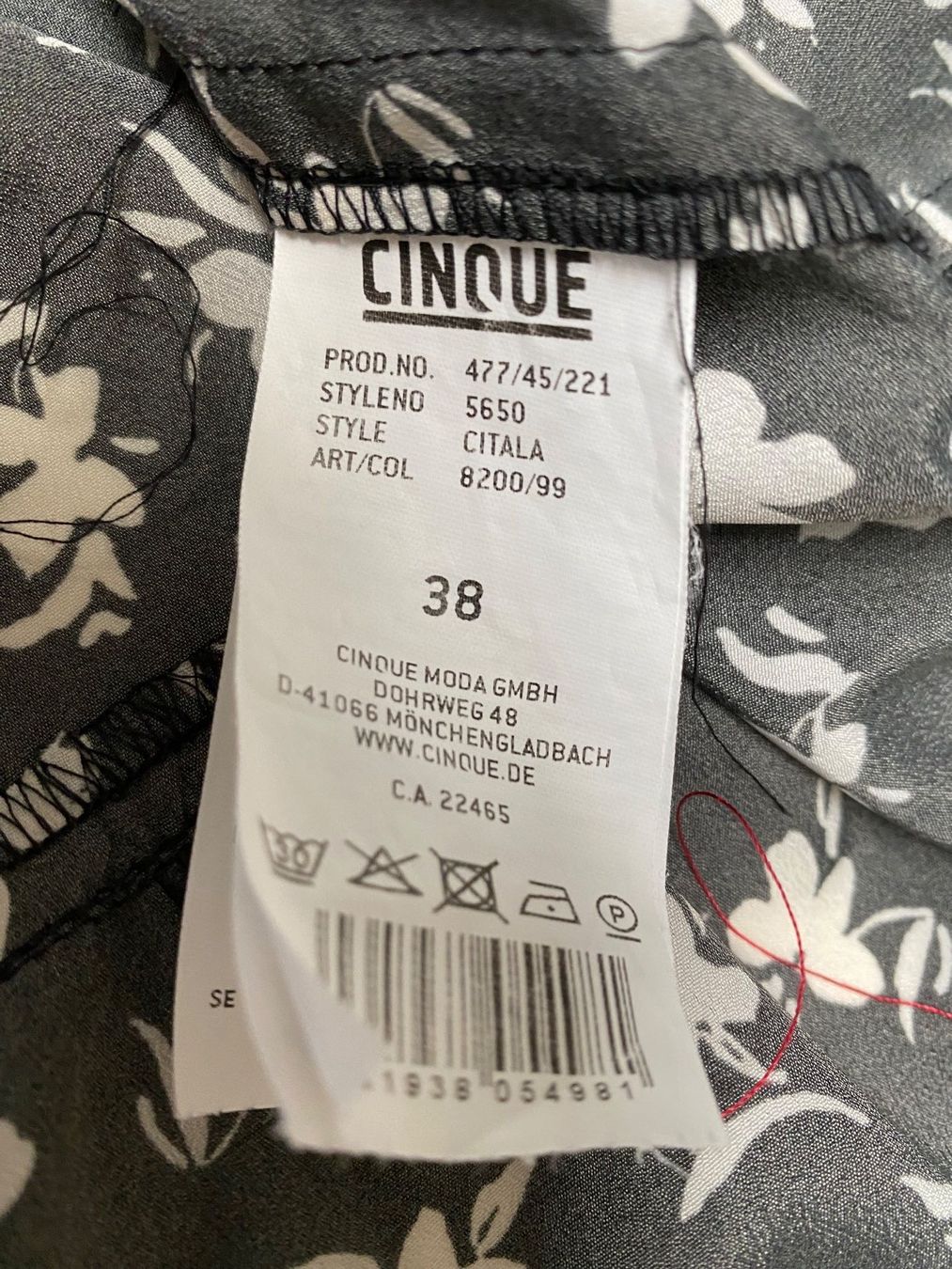 Cinque Camicette: Damen Kasack-Bluse CINQUE Gr. 38 – Usato da Richterswil venduto da Busanca 5