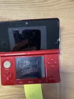 Nintendo 3DS Rot Konsole, für BastlerErsatzte