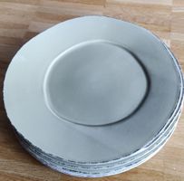 Lot de 4 assiettes vert sauge - Globus