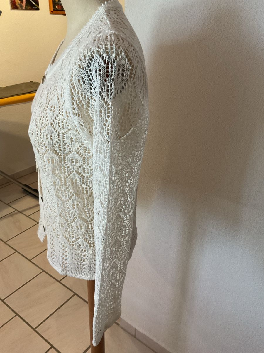 Jacken: Strickjacke LINARA weiss Grösse S Linen/ Cotton – Neu (gemäss Beschreibung) aus Wil ZH von RiccardaWegmann 1