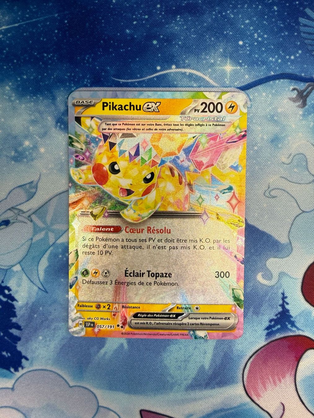 Pokémon Carte collezionabili: Pikachu EX - SSP 057 FR – Nuovo (secondo la descrizione) da Courgenay venduto da ScamBoxOff