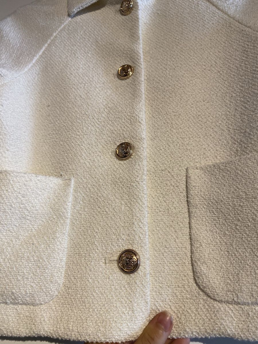 Jacken: Cropped jacket tweeted style with gold buttons – Neu und originalverpackt aus Göschenen von Anoli34 2