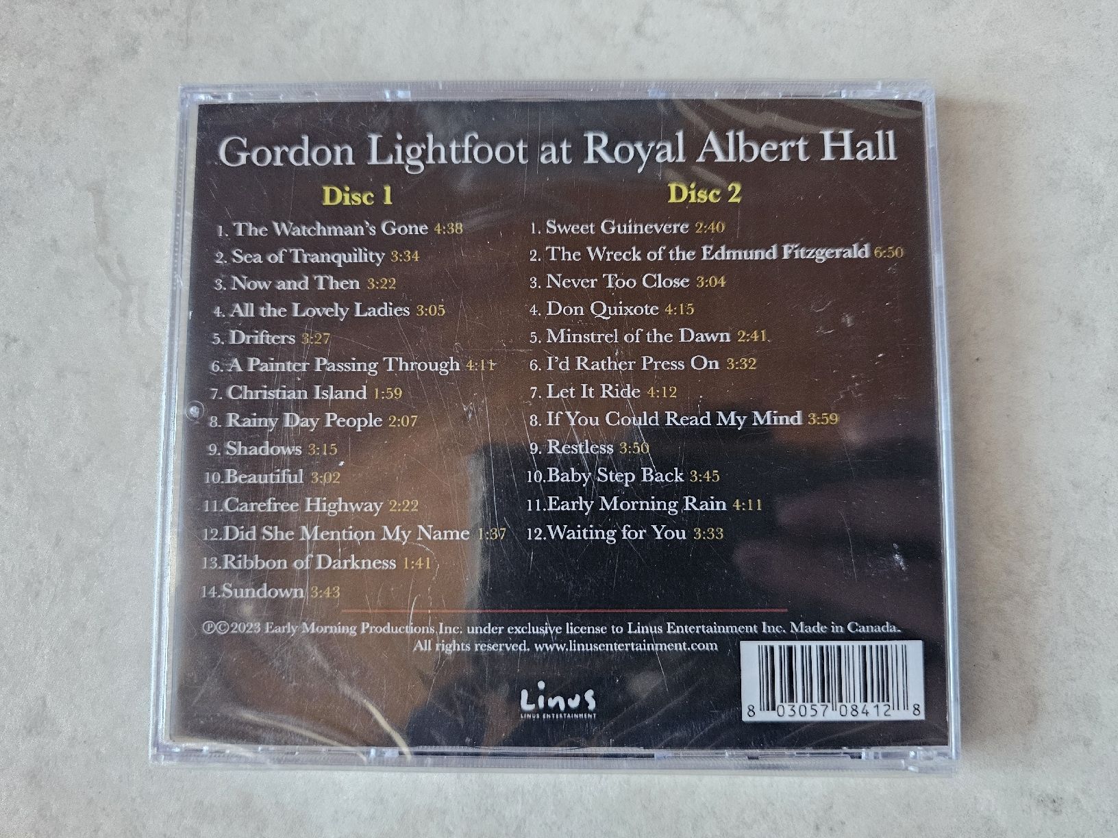 CDs: Gordon Lightfoot  -  At Royal Albert Hall / 2 CD Fabrikneu – Neu und originalverpackt aus Schneisingen von backstore24 1