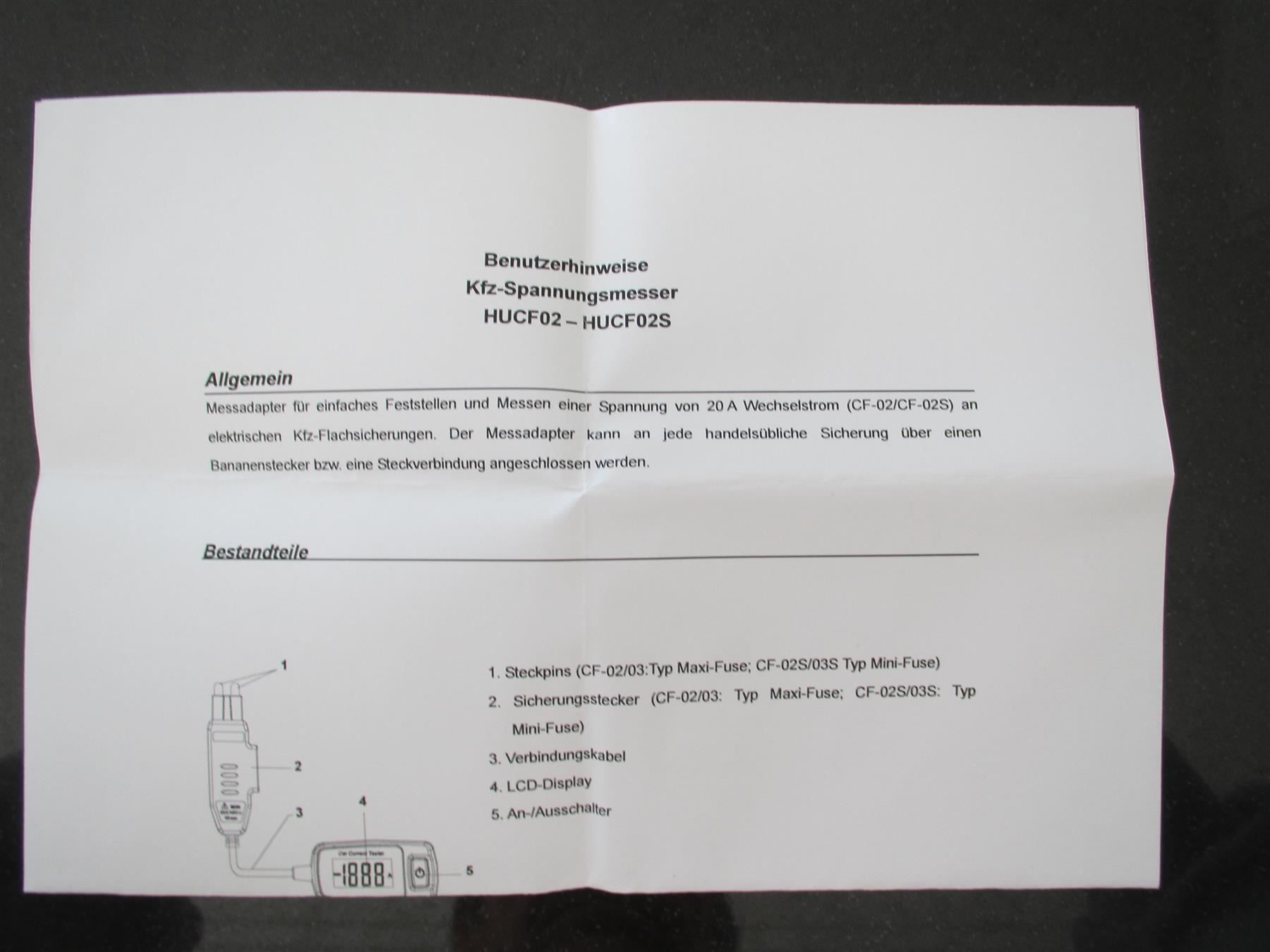 Messen: 2 HUBITOOL MINI STROMMESSER 20 AMPERE – Neu und originalverpackt aus Zumikon von Gung 5