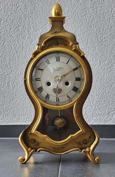 Pendule Ancienne En Forme De Château – Horloge De Bureau Vintage