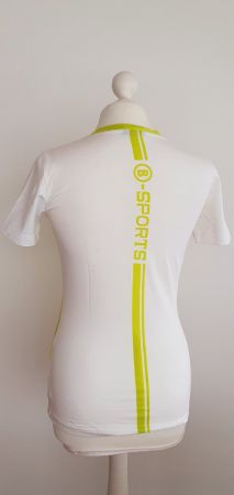 Shirt Bogner Sport Original weiss/grün Neu Gr 34