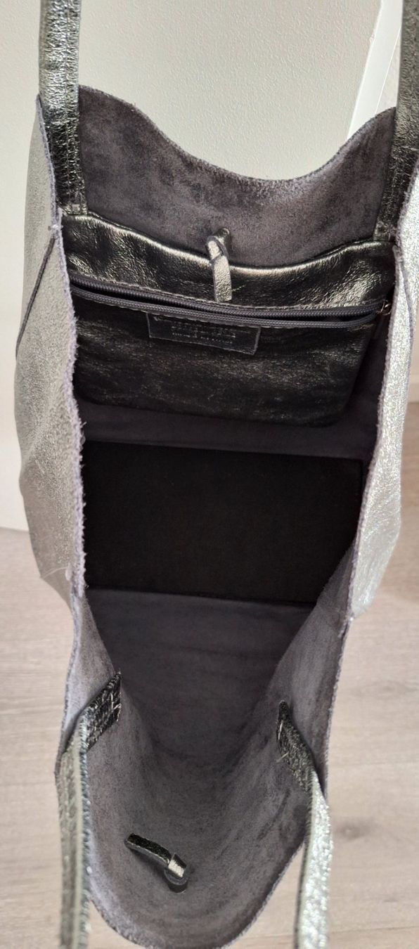 Borse da donna: Leder Shopper Silber – Usato da Matten b. Interl venduto da iae_cwc7 2