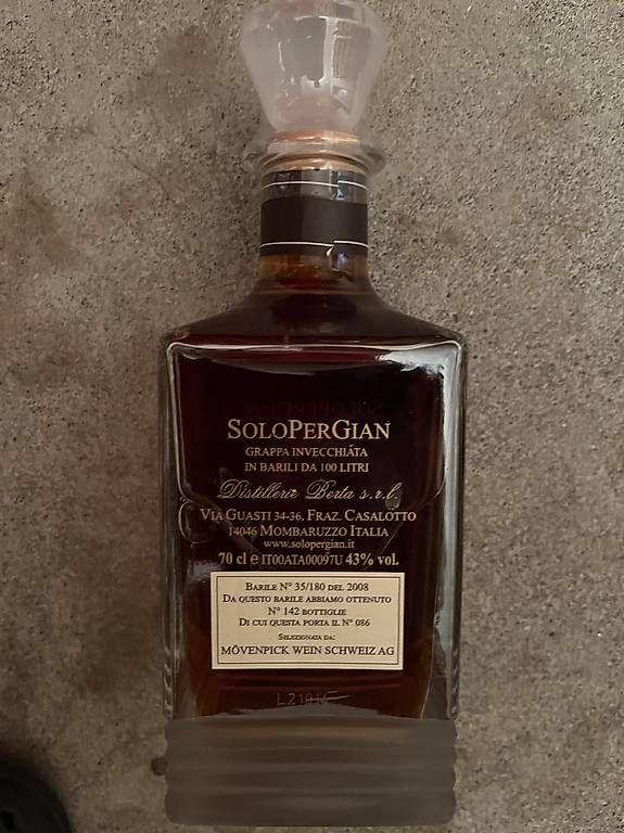 Bevande alcoliche: Grappa SoloPerGian 2008 in Holzkiste – Usato da Buchrain venduto da Forri75 1