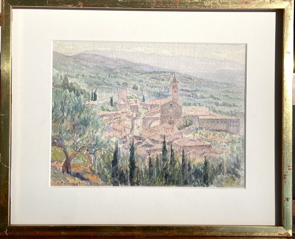 Dipinti: Torcapel aquarelle Assise – Usato da Biel/Bienne venduto da Galaq 3