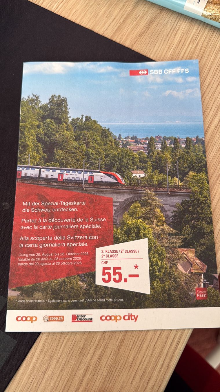Tickets: SBB Day Ticket – Neu und originalverpackt aus Zürich von iva_7mx7