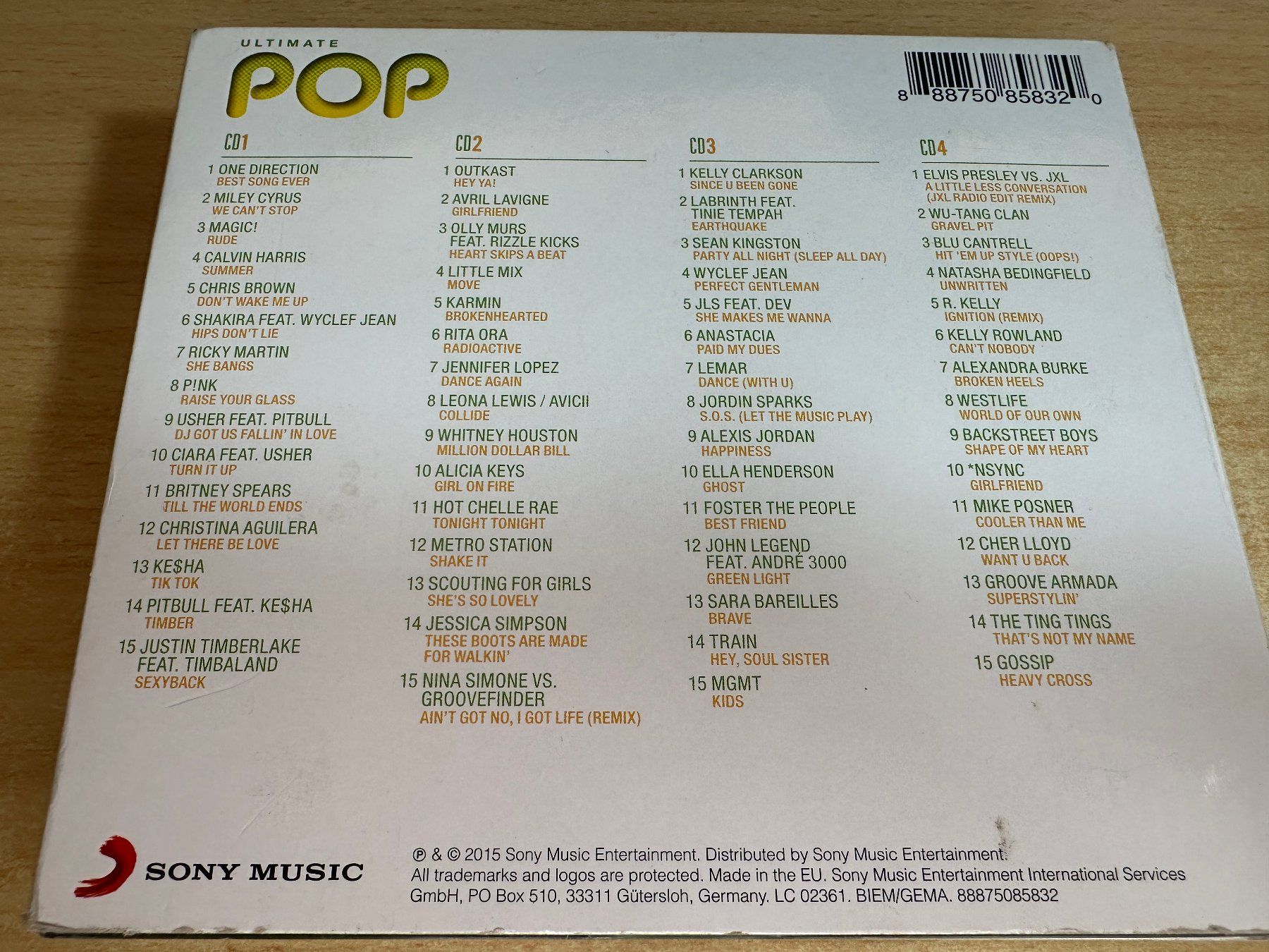 CD: Various – Ultimate Pop - 4 CD – Usato da Rikon im Tösstal venduto da Alpenmutz 1