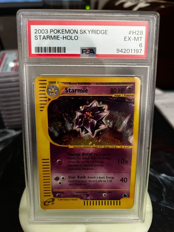 PSA 6 Starmie Skyridge Holo (Neu (gemäss Beschreibung)) in Pratteln für ...