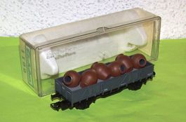 Electrotren 1100 H0 Hochbordwagen mit Tontöpfen DC+AC, rar!