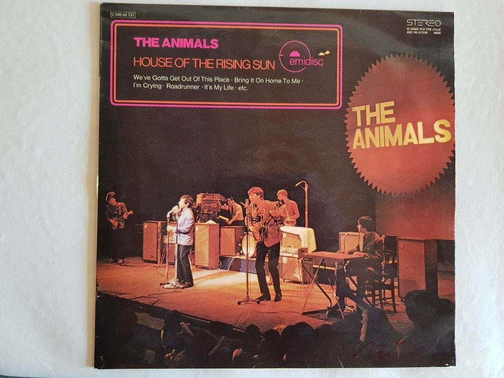 LP Vinyl: The Animals – The House of the rising Sun - 1972 (Gebraucht ...
