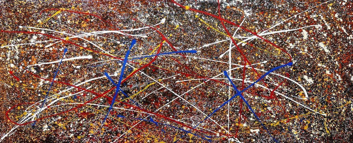 Reproduktionen & Neuware: Homage of Pollock - Number 2 – Neu (gemäss Beschreibung) aus Larnaca von KunstDepot24