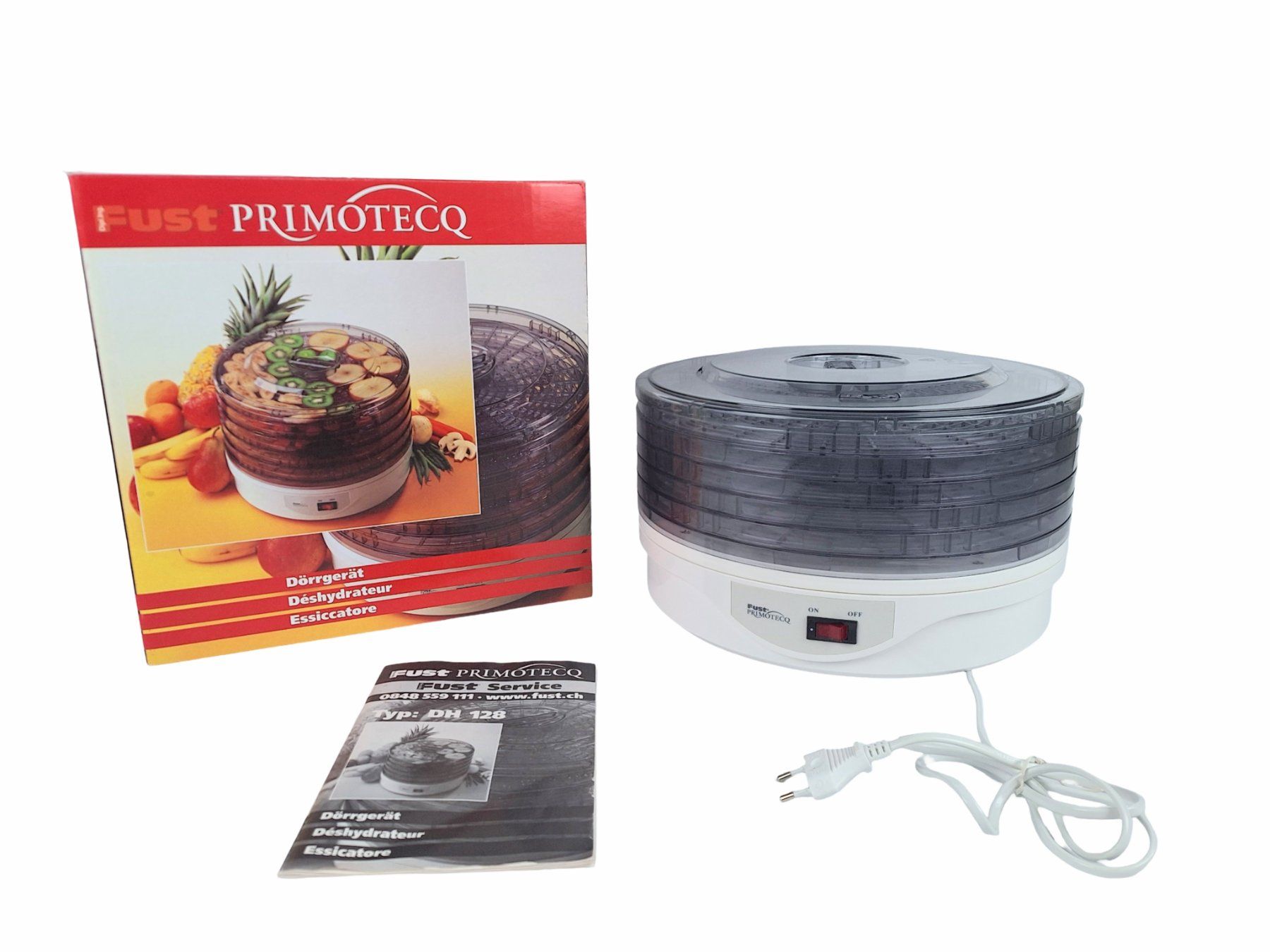 Fust Elettrodomestici da cucina: FUST PRIMOTECQ elektrisches Dörrgerät DH 128 – Nuovo (secondo la descrizione) da Breitenbach venduto da Restwert_Breitenbach