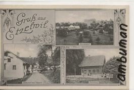 Schlierbach LU Etzelwil Käserei Schulhaus 3 Bild AK Top1919