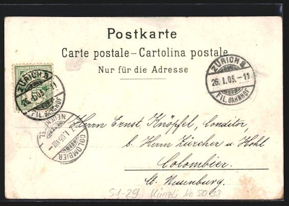 Cartoline postali: Litho Rheinfall, Schaffhausermädchen mi – Usato da Berlin venduto da bartko-reher 1