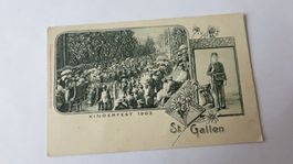 St. Gallen - Kinderfest 1903 - Prägekarte
