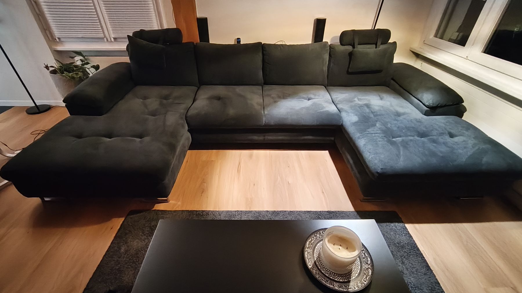 Divani: Sofa mit Bettfunktion und Stauraum, dunkelgrau – Usato da Netstal venduto da cadani_89 2